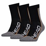 Head Tennis Performance Socks 3P Black / Gray